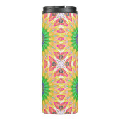 Gepersonaliseerde Groovy kleurrijke thermische tum Thermosbeker (Achterkant)