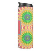 Gepersonaliseerde Groovy kleurrijke thermische tum Thermosbeker (Geroteerd rechts)