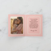 Gepersonaliseerde Groovy Mama blush met Foto gevou Kaart (Binnen)