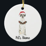 Gepersonaliseerde Grote Daan (Harlequin) Keramisch Ornament<br><div class="desc">Maak de mooie lijst dit jaar met een gepersonaliseerde versiering van je favoriete kleine elf!</div>