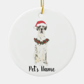 Gepersonaliseerde Grote Daan (Harlequin) Keramisch Ornament (Voorkant)