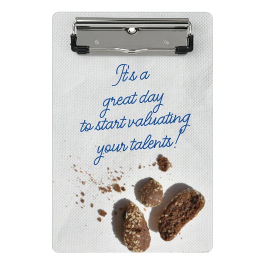 Gepersonaliseerde Grote Dag Inspirerend Mini Klembord (Voorkant)