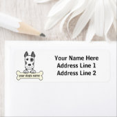 Gepersonaliseerde Grote Deen Etiket (Insitu)