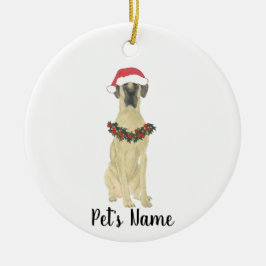 Gepersonaliseerde Grote Deen (Fawn) Keramisch Ornament