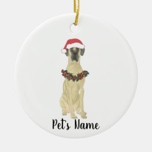 Gepersonaliseerde Grote Deen (Fawn) Keramisch Ornament