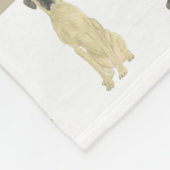 Gepersonaliseerde Grote Deen (gemaskerde Fawn) Fleece Deken (Hoek)