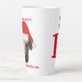 Gepersonaliseerde Grote Kerst Koffie Mok (Voorkant)