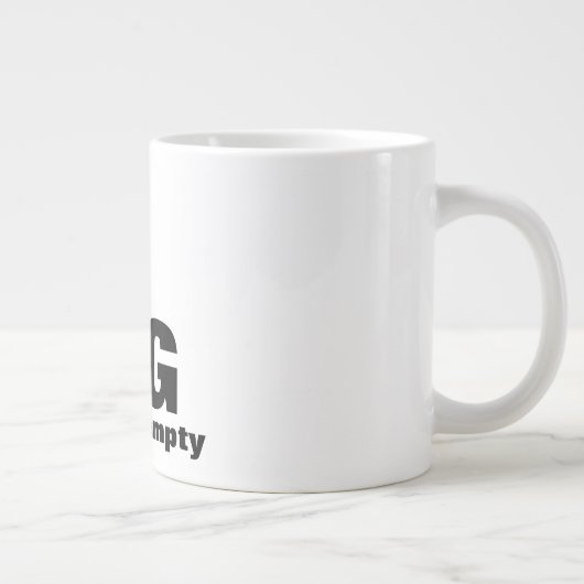 Gepersonaliseerde grote Mok met naam en tekst (Rechts)