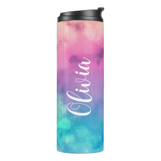 Gepersonaliseerde Grote Naam Proteïne Shaker Fles (Gedraaid links)