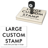 Gepersonaliseerde Grote Rubber Stamp voor Bedrijfs Rubberstempel (Gestempeld)