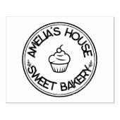 Gepersonaliseerde grote vet zelfgemaakte Logo Cust Rubberstempel (Afrduk)