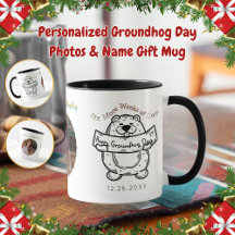Gepersonaliseerde Groundhog Day Foto's & Naam Gift