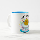 Gepersonaliseerde Groundhog Day Two-Tone Coffee Mo Tweekleurige Koffiemok (Voorkant links)