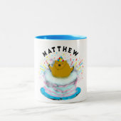 Gepersonaliseerde Groundhog Day Two-Tone Coffee Mo Tweekleurige Koffiemok (Center)