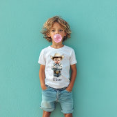 Gepersonaliseerde Grumpy Cowboy in Denim Outfit T-shirt