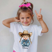 Gepersonaliseerde Grumpy Cowgirl in Denim Jacket T-shirt