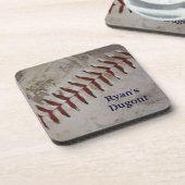 Gepersonaliseerde Grunge Baseball Onderzetters - S (Linkerzijde)