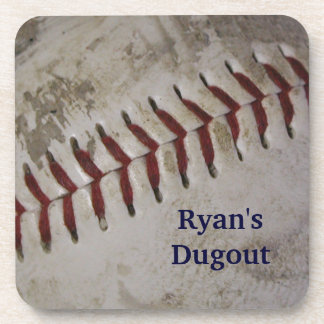 Gepersonaliseerde Grunge Baseball Onderzetters - S