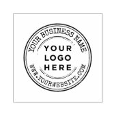 Gepersonaliseerde grunge business logo rubberstempel (Afrduk)