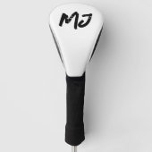 Gepersonaliseerde Grunge Initialen Monogram Modern Golfheadcover (Voorkant)