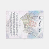 Gepersonaliseerde Guardian Angel Blanket Fleece Deken (Voorkant (Horizontaal))