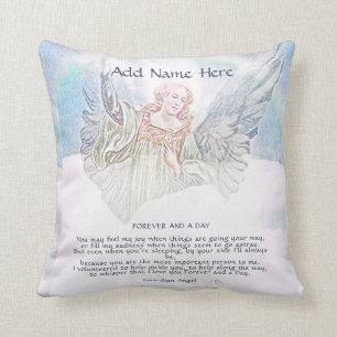 Gepersonaliseerde Guardian Angel Blanket Kussen