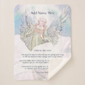 Gepersonaliseerde Guardian Angel Blanket Sherpa Deken (Voorkant)