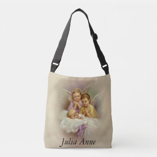 Gepersonaliseerde Guardian Angel Cherubs Baby Clou Crossbody Tas