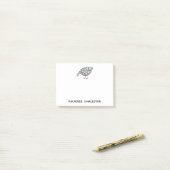 Gepersonaliseerde Guinea Fowl Post-it Notes (Op bureau)