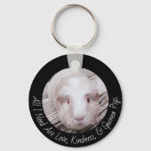 Gepersonaliseerde Guinee Pig / Huisdier Eigenaar D Sleutelhanger (Voorkant)