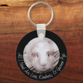 Gepersonaliseerde Guinee Pig / Huisdier Eigenaar D Sleutelhanger (Voorkant)