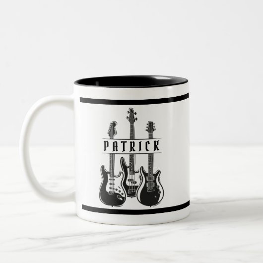 Gepersonaliseerde Guitar Player Gift Mok voor gita (Links)