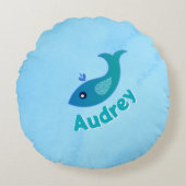 Gepersonaliseerde "Gulp, Gulp" Rond Kussen (Voorkant)