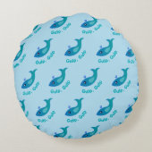 Gepersonaliseerde "Gulp, Gulp" Rond Kussen (Achterkant)