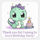 Gepersonaliseerde gunst stickers kinder partij (Voorkant)