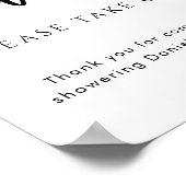 Gepersonaliseerde gunsten Bedankt Vrijgezellenfees Poster (Hoek)