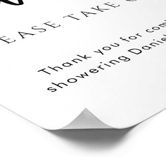 Gepersonaliseerde gunsten Bedankt Vrijgezellenfees Poster (Hoek)