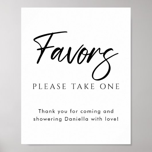 Gepersonaliseerde gunsten Bedankt Vrijgezellenfees Poster (Voorkant)