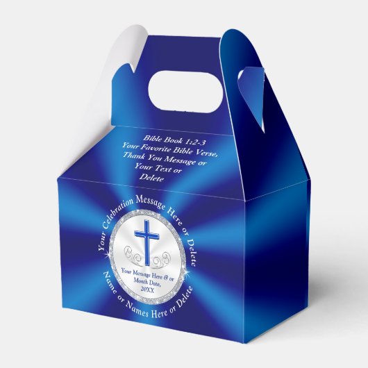 Gepersonaliseerde gunstvakken voor Christelijke pa Bedankdoosjes (Achterkant)