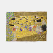 Gepersonaliseerde Gustav Klimt De Kus Liefde Boods Fleece Deken (Voorkant (Horizontaal))