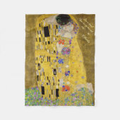 Gepersonaliseerde Gustav Klimt De Kus Liefde Boods Fleece Deken (Voorkant)