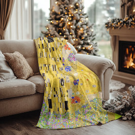 Gepersonaliseerde Gustav Klimt De Kus Liefde Boods Fleece Deken