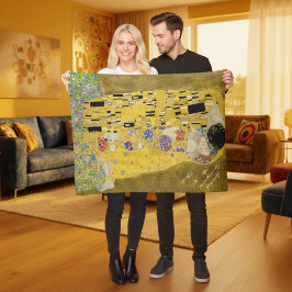 Gepersonaliseerde Gustav Klimt De Kus Liefde Boods Fleece Deken