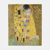 Gepersonaliseerde Gustav Klimt De Kus Liefde Boods Fleece Deken (Voorkant)