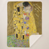Gepersonaliseerde Gustav Klimt De Kus Liefde Boods Sherpa Deken (Voorkant)