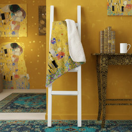 Gepersonaliseerde Gustav Klimt De Kus Liefde Boods Sherpa Deken