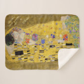 Gepersonaliseerde Gustav Klimt De Kus Liefde Boods Sherpa Deken (Voorkant (horizontaal))