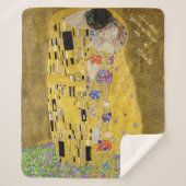 Gepersonaliseerde Gustav Klimt De Kus Liefde Boods Sherpa Deken (Voorkant)
