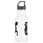 Gepersonaliseerde gym bodybuilder waterfles (Voorkant)