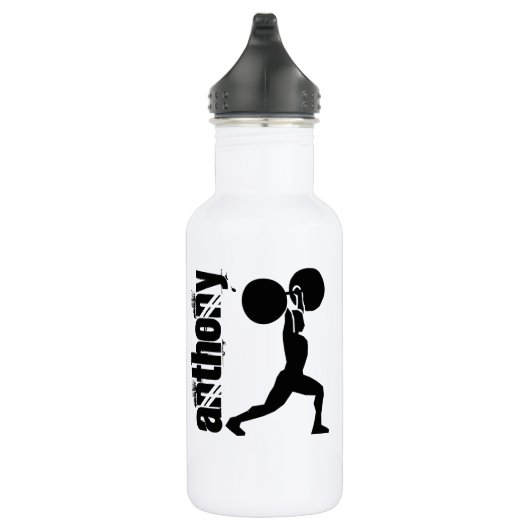 Gepersonaliseerde gym bodybuilder waterfles (Rechts)